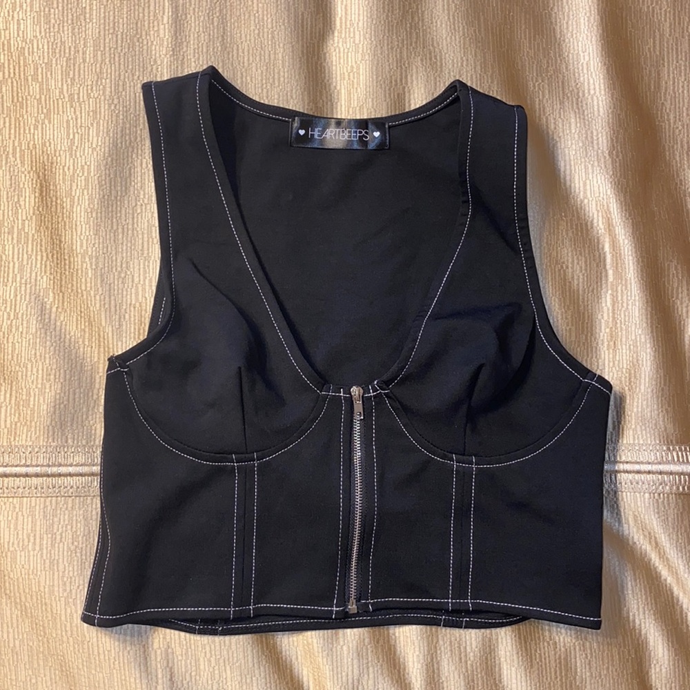 Tight Tank Top w/ Zipper